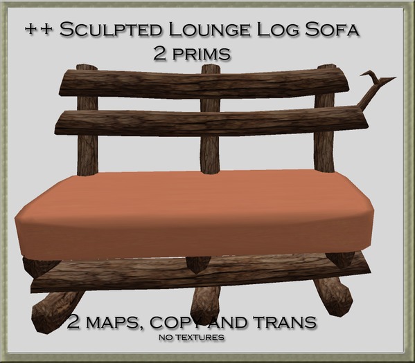 ++ Sculpted Lounge Log Sofa