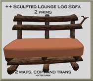 ++ Sculpted Lounge Log Sofa