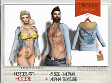 Heroes Art.- Rock Sweater - Blue Yellow Baby