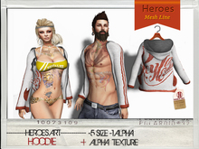 Heroes Art.- Rock Sweater -  Collage White Red