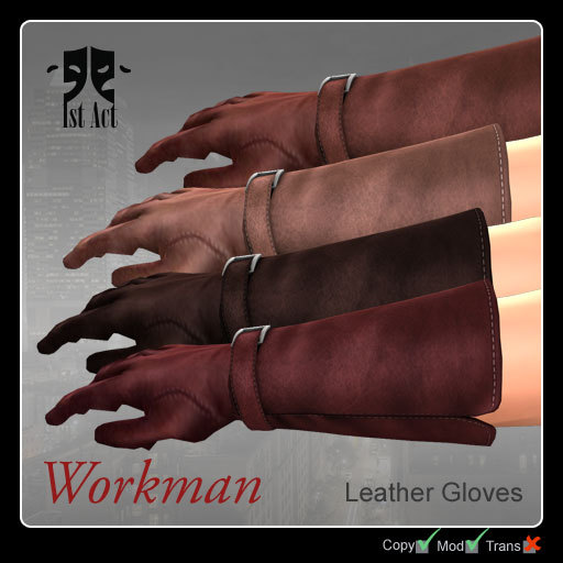 [1A] Workman gloves - browns