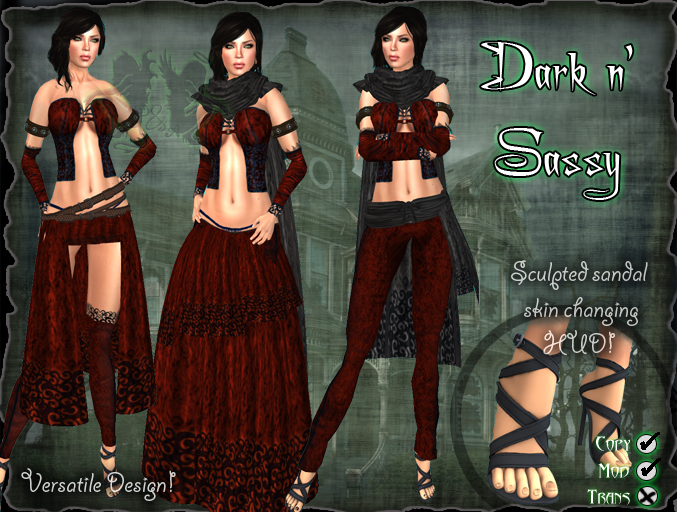 D&A Dark N Sassy Red Women's Fantasy