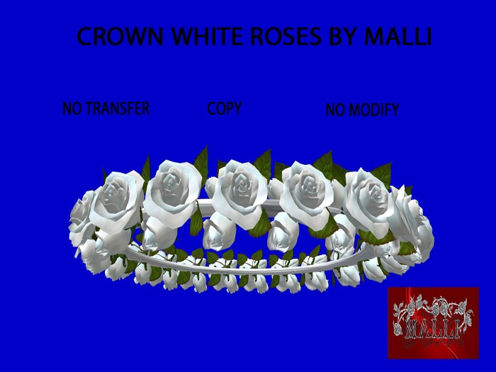 Crown white roses by Malii.