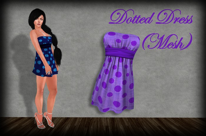 Purple Dotted Dress