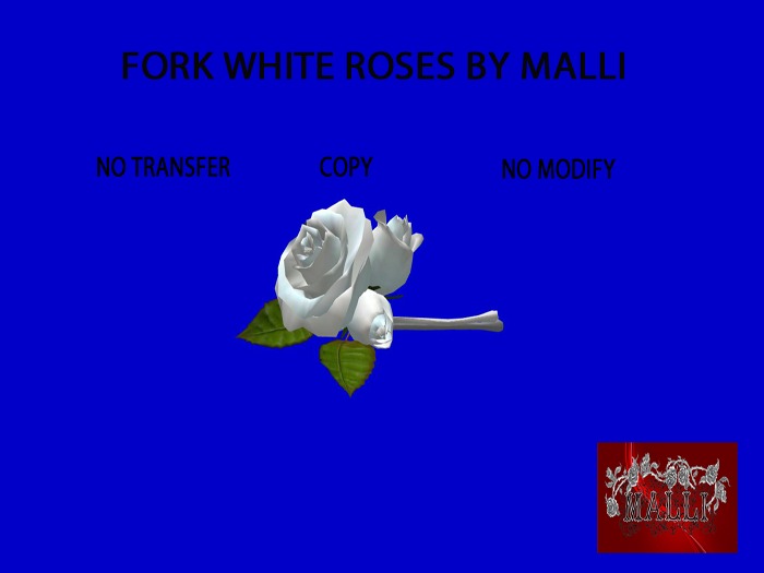 Hairpin white roses by Malli.