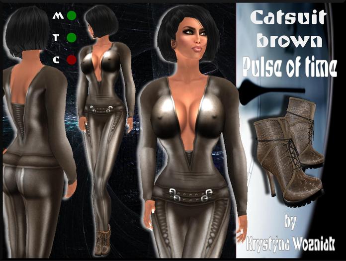 PROMO!!! Pulse of time Catsuit brown