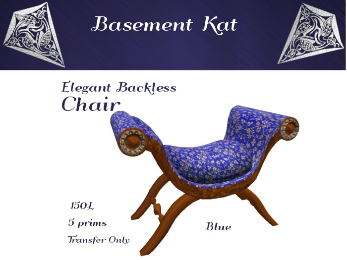 Elegance Chair in Flowery Blue