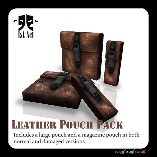 [1A] Leather Pouch Pack - Brown