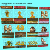 Decorations on clear crystal box 3