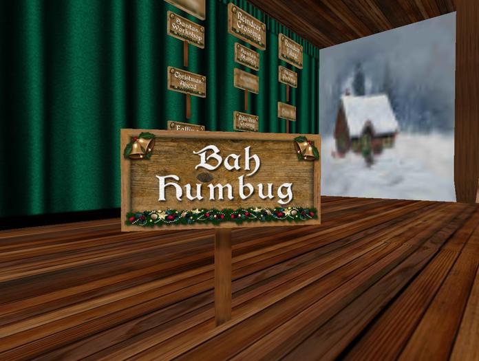 BAH HUMBUG Wooden Sign