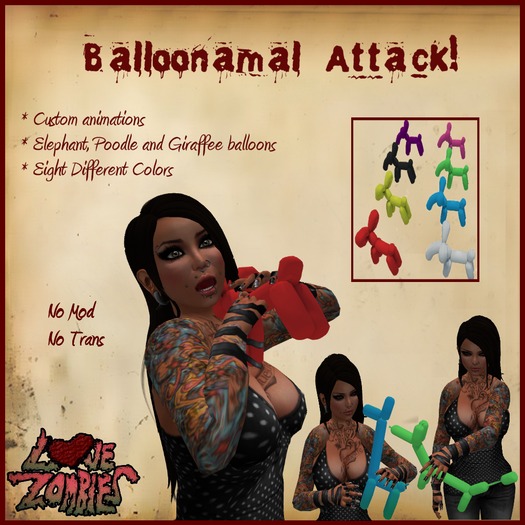 ::[[ Love Zombies ]]:: Balloonamal Attack!