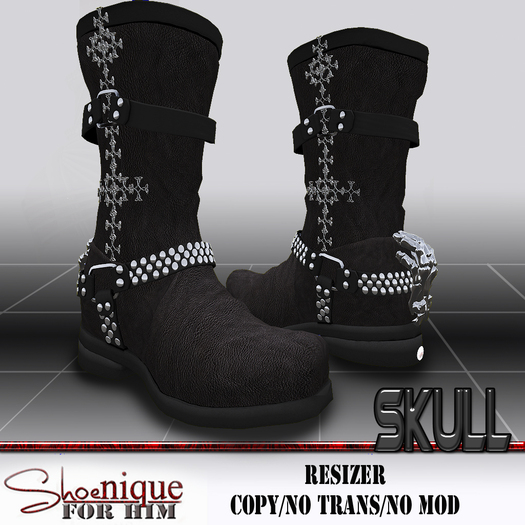 **SD** Skull Boots For Men 
