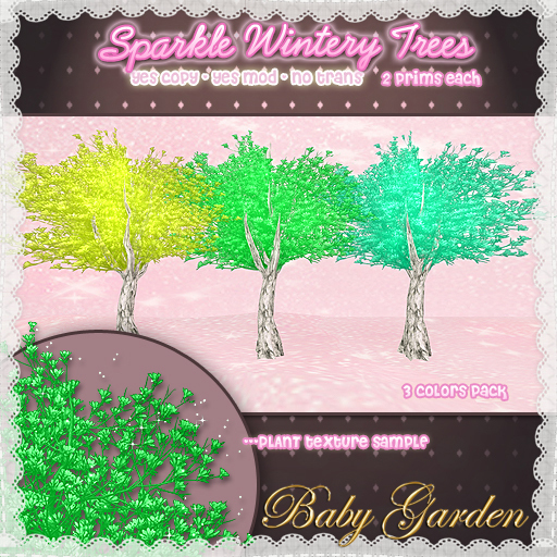 :*B*: Sparkle Wintery Tree - Set 03