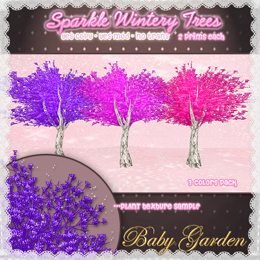 :*B*: Sparkle Wintery Tree - Set 01