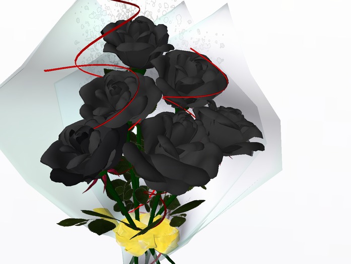 Bouquet black boxed