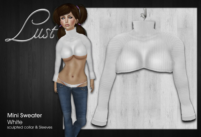 Lust - Mini Sweater - White