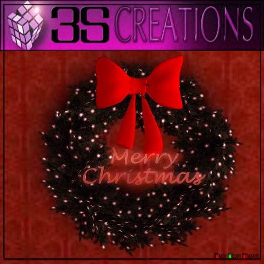 ..::3SC::.."Merry Christmas" Wreath