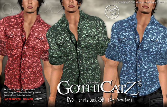 >>GothiCatz<< Kyo Shirts RGB