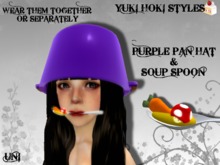 YHS Purple Pan Hat with Spoon