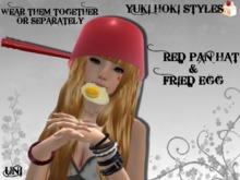 YHS Red Pan Hat with Fried Egg