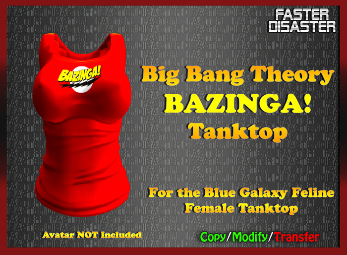 [FD] Bazinga BG Tanktop