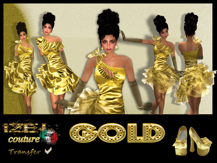 Izel Couture Gold