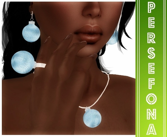 Persefona  Bauble Blue Jewelery Set