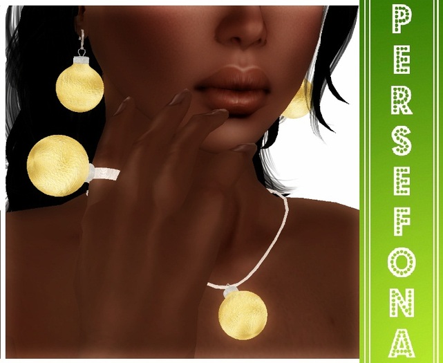 Persefona  Bauble Gold Jewelery Set