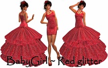 BabyGirl ~ Red glitter