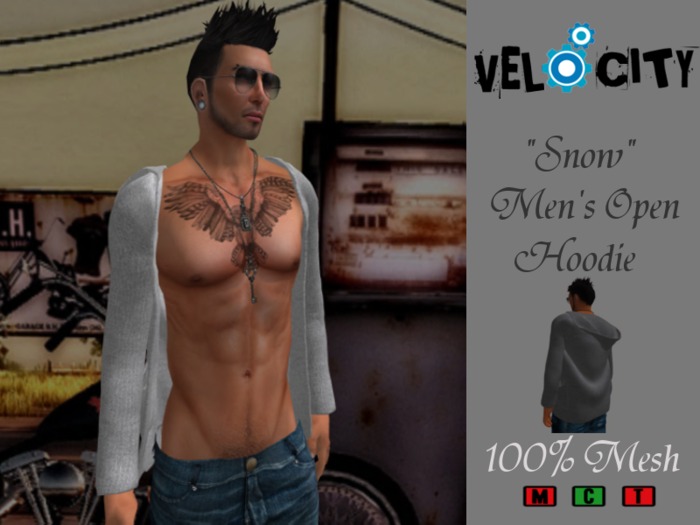 VELOCITY Snow Men's Open Hoodie