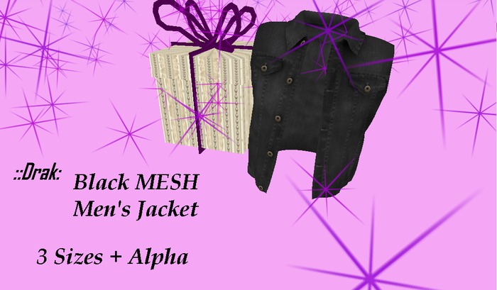 ::Drak:: Black Mesh Men's Jacket