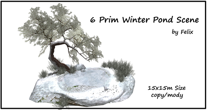 Winter Pond Scene By Felix