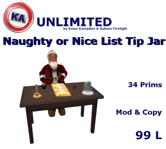 KA Naughty or Nice List Tip Jar
