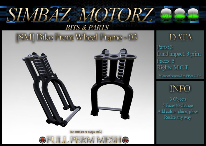 [SM] Bike Front Wheel Frame 03