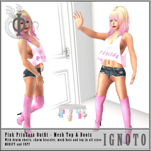 [IGNOTO] Pink PrinSass Outfit