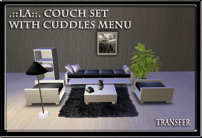 .::LA::. Couch Set With Cuddles Menu
