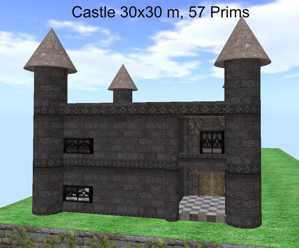 Castle ca 30 x 30 meter