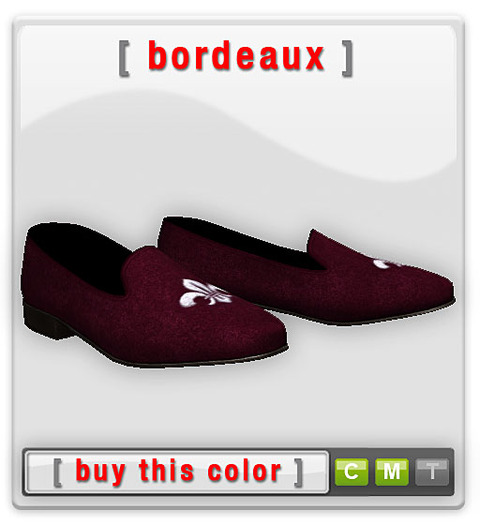 Velvet Mesh Slippers - Bordeaux