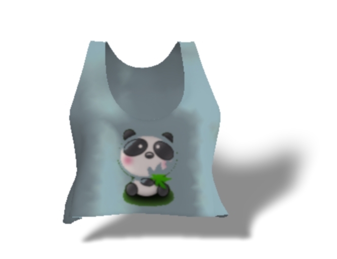 Mesh Tank Cute Weed Panda