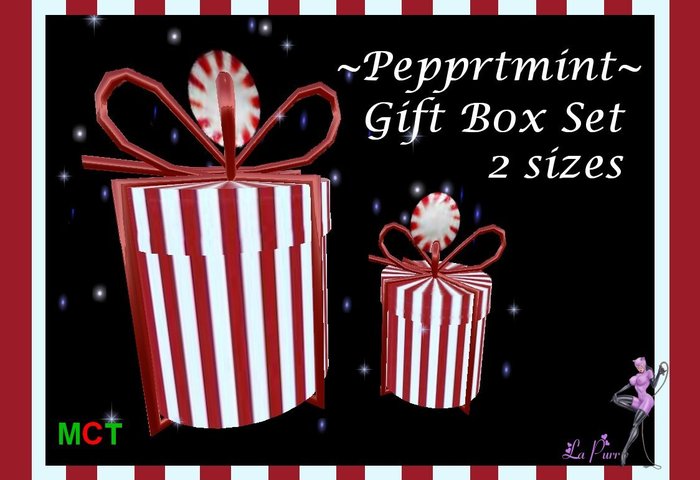 2 Peppermint Gift Box's !!