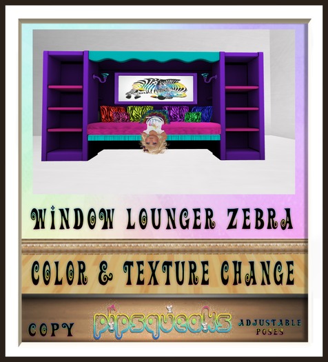 {PiP} Window Lounger Zebra