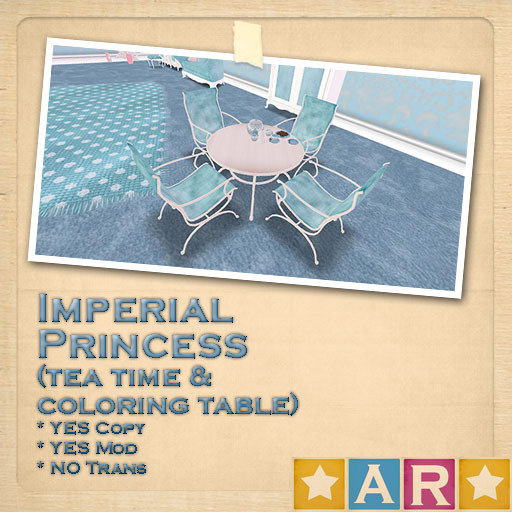 * AR * - Imperial Princess - Tea time & coloring table
