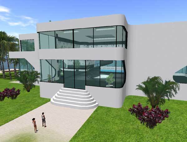 Pixels Futurist Mansion