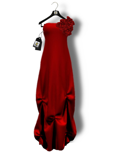 Chrysalis - Margot mesh long dress - red