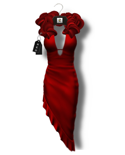Chrysalis - Sharona mesh gown - red