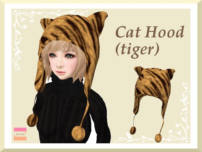 Cute* Cat Hood (tiger)