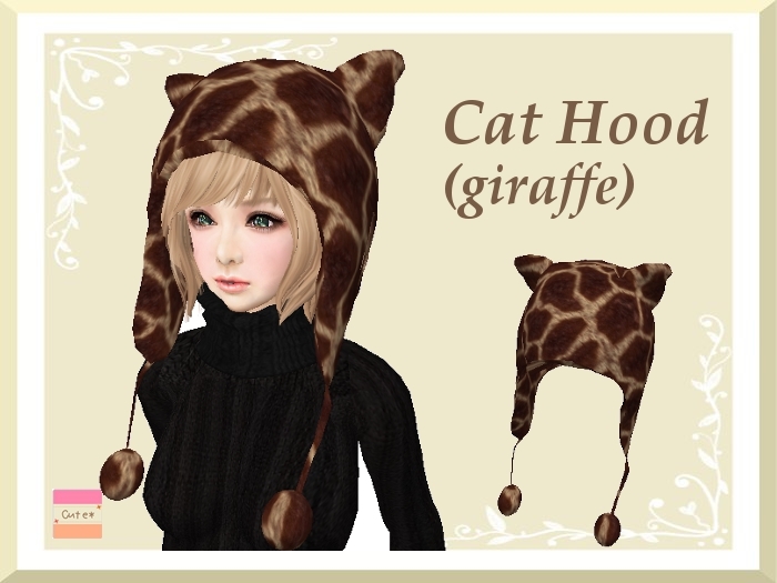 Cute* Cat Hood (giraffe)