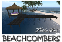 Beachcombers Thatched Boat Dock With Hut & Pose Menu