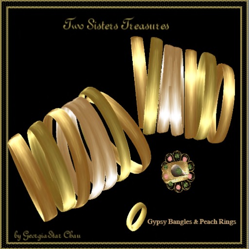 TST Gypsy Peach Bangles & Rings