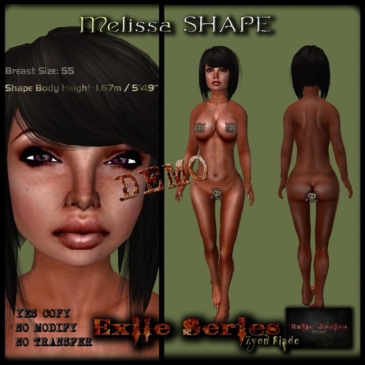 [Exile Series]*Melissa ShapeDEMO(Breast55)(Height1.67m/5'49'')